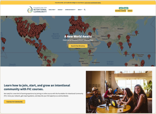FIC live homepage